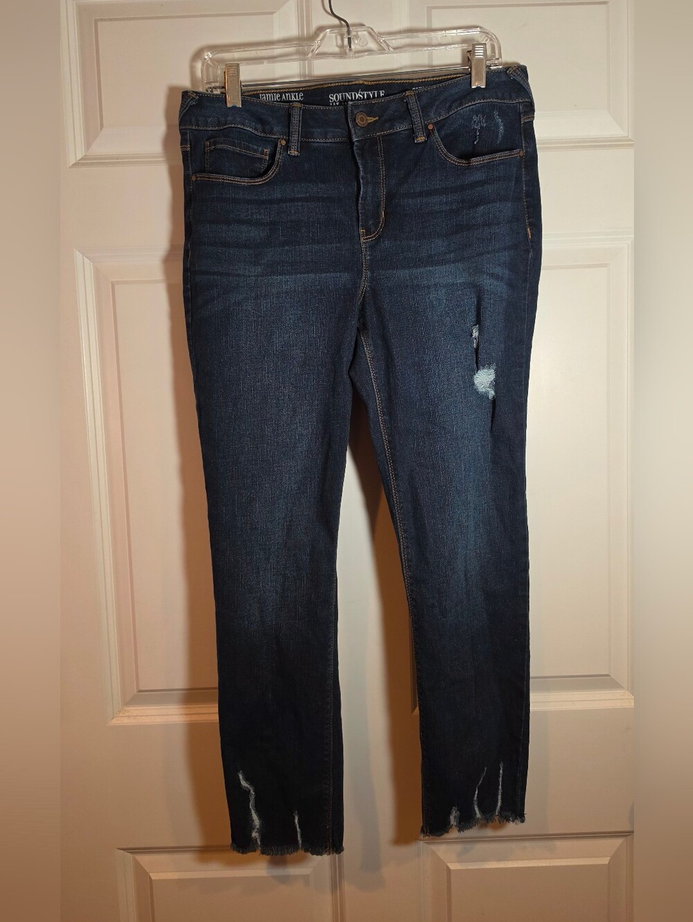 SoundStyle Jamie Ankle Skinny Slim & Sleek Comfort Stretch Jeans Sz 12